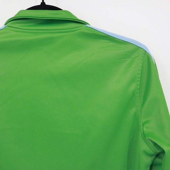 It's Happy Bunny Track Jacket Womens L Green Sporty Preppy Y2K Playful Vintage - Picture 11 of 16